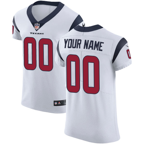 Nike Houston Texans Elite White Road Men's Jersey NFL Vapor Untouchable Customized jerseys