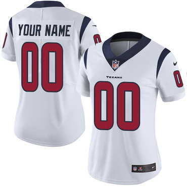 Nike Houston Texans Elite White Road Women's Jersey NFL  Vapor Untouchable Customized jerseys