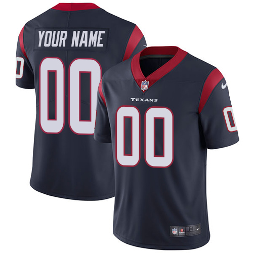 Nike Houston Texans Limited Navy Blue Home Men's Jersey NFL  Vapor Untouchable Customized jerseys