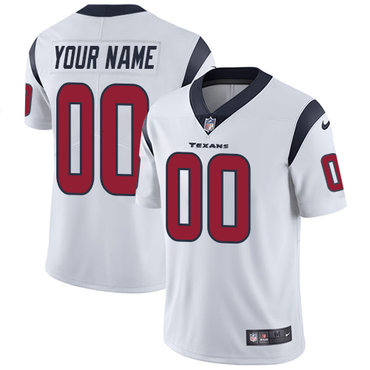 Nike Houston Texans Limited White Road Men's Jersey NFL  Vapor Untouchable Customized jerseys