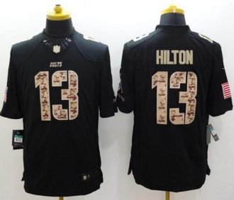 Nike Indianapolis Colts #13 T.Y. Hilton Black NFL Limited Salute to Service jersey