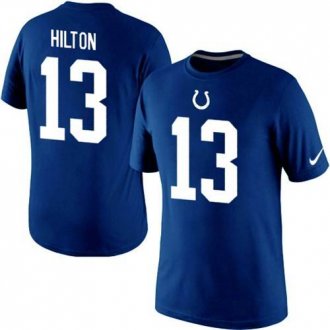 Nike Indianapolis Colts #13 TY Hilton Pride Name & Number NFL T-Shirt Blue Nike Indianapolis Colts #13 TY Hilton Pride Name & Number NFL T-Shirt Blue