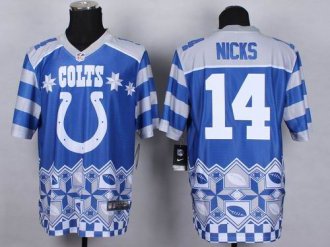 Nike Indianapolis Colts #14 Hakeem Nicks Royal Blue NFL Elite Noble Fashion Jersey Nike Indianapolis Colts #14 Hakeem Nicks Royal Blue NFL Elite Noble Fashion Jersey