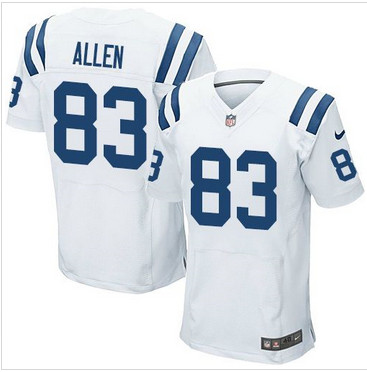 Nike Indianapolis Colts #83 Dwayne Allen White Men's Stitched NFL Elite Jersey Nike Indianapolis Colts #83 Dwayne Allen White Men's Stitched NFL Elite Jersey