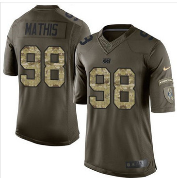 Nike Indianapolis Colts #98 Robert Mathis Green Men's Stitched NFL Limited Salute to Service Jersey Nike Indianapolis Colts #98 Robert Mathis Green Men's Stitched NFL Limited Salute to Service Jersey