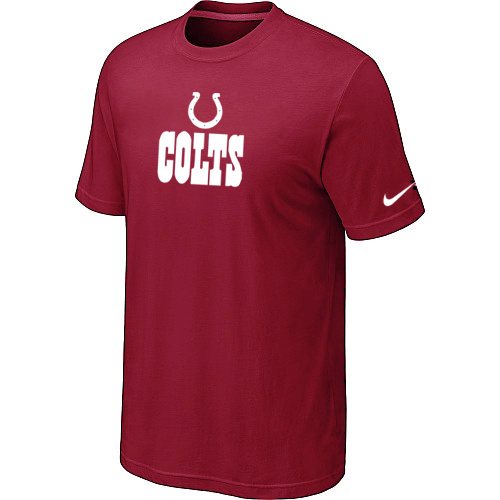 NEW Indianapolis Colts Authentic Logo T-Shirt Red