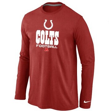 Nike Indianapolis Colts Critical Victory Long Sleeve NFL T-Shirt Red