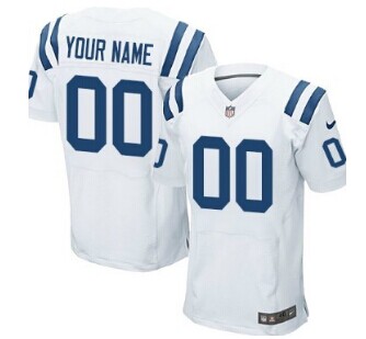 Nike Indianapolis Colts Customized White Elite Jersey Nike Indianapolis Colts Customized White Elite Jersey