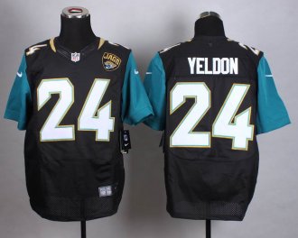 Nike Jacksonville Jaguars #24 T.J. Yeldon Black Alternate Men's Stitched NFL Elite jersey Nike Jacksonville Jaguars #24 T.J. Yeldon Black Alternate Men's Stitched NFL Elite jersey