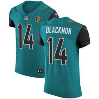 Nike Jaguars #14 Justin Blackmon Teal Green Team Color Men's Stitched NFL Vapor Untouchable Elite Jersey