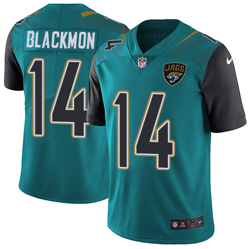 Nike Jaguars #14 Justin Blackmon Teal Green Team Color Men's Stitched NFL Vapor Untouchable Limited Jersey