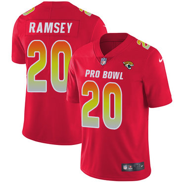 Nike Jaguars #20 Jalen Ramsey Red Women's Stitched NFL Limited AFC 2018 Pro Bowl Jersey