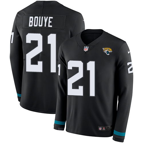 Nike Jaguars #21 A.J. Bouye Black Team Color Men's Stitched NFL Limited Therma Long Sleeve Jersey Nike Jaguars #21 A.J. Bouye Black Team Color Men's Stitched NFL Limited Therma Long Sleeve Jersey