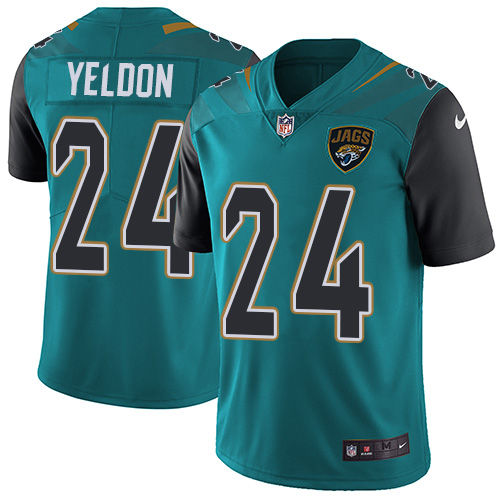Nike Jaguars #24 T.J. Yeldon Teal Green Team Color Youth Stitched NFL Vapor Untouchable Limited Jersey