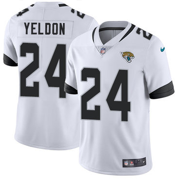 Nike Jaguars #24 T.J. Yeldon White Youth Stitched NFL Vapor Untouchable Limited Jersey