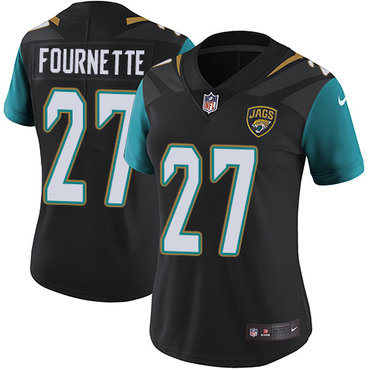 Nike Jaguars #27 Leonard Fournette Black Alternate Women's Stitched NFL Vapor Untouchable Limited Jersey