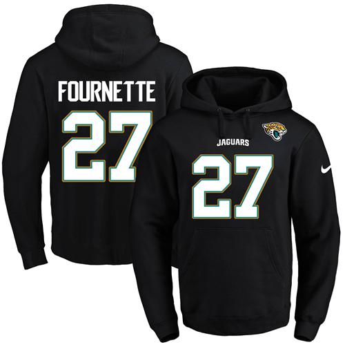 Nike Jaguars #27 Leonard Fournette Black Name & Number Pullover NFL Hoodie Nike Jaguars #27 Leonard Fournette Black Name & Number Pullover NFL Hoodie