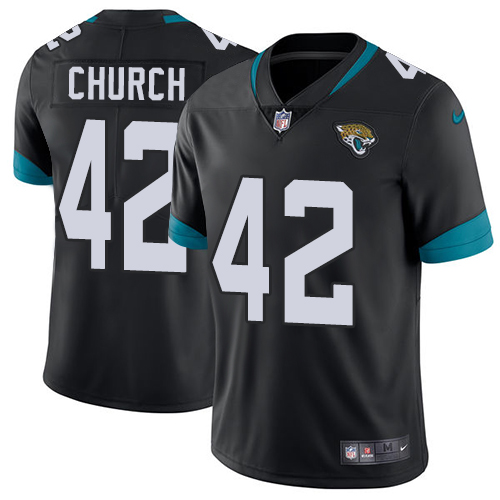 Nike Jaguars #42 Barry Church Black Team Color Men's Stitched NFL Vapor Untouchable Limited Jersey Nike Jaguars #42 Barry Church Black Team Color Men's Stitched NFL Vapor Untouchable Limited Jersey