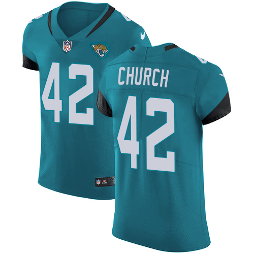 Nike Jaguars #42 Barry Church Teal Green Alternate Men's Stitched NFL Vapor Untouchable Elite Jersey Nike Jaguars #42 Barry Church Teal Green Alternate Men's Stitched NFL Vapor Untouchable Elite Jersey