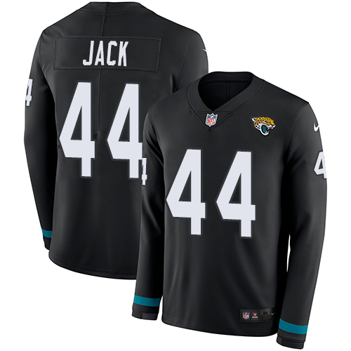 Nike Jaguars #44 Myles Jack Black Team Color Men's Stitched NFL Limited Therma Long Sleeve Jersey Nike Jaguars #44 Myles Jack Black Team Color Men's Stitched NFL Limited Therma Long Sleeve Jersey