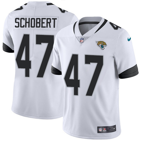 Nike Jaguars #47 Joe Schobert White Men's Stitched NFL Vapor Untouchable Limited Jersey Nike Jaguars #47 Joe Schobert White Men's Stitched NFL Vapor Untouchable Limited Jersey