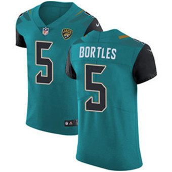 Nike Jaguars #5 Blake Bortles Teal Green Team Color Men's Stitched NFL Vapor Untouchable Elite Jersey