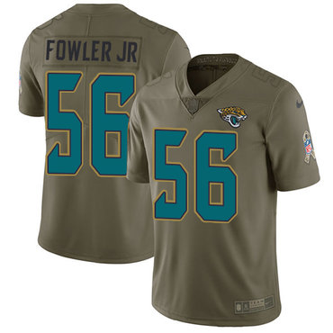 Nike Jaguars #56 Dante Fowler Jr Olive Youth Stitched NFL Limited 2017 Salute to Service Jersey