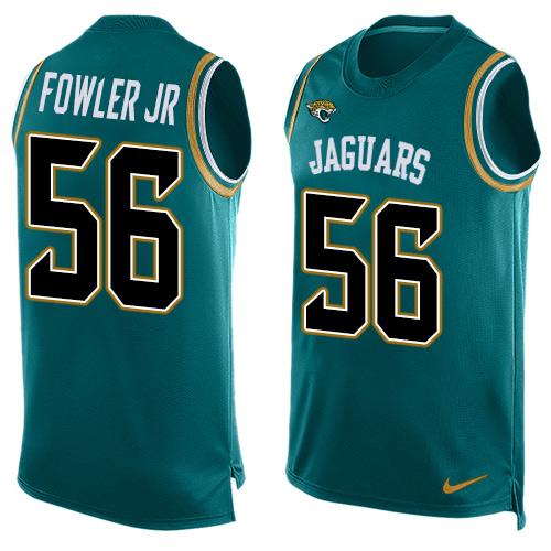 Nike Jaguars #56 Dante Fowler Jr Teal Green Team Color Men's Stitched NFL Limited Tank Top Jersey Nike Jaguars #56 Dante Fowler Jr Teal Green Team Color Men's Stitched NFL Limited Tank Top Jersey