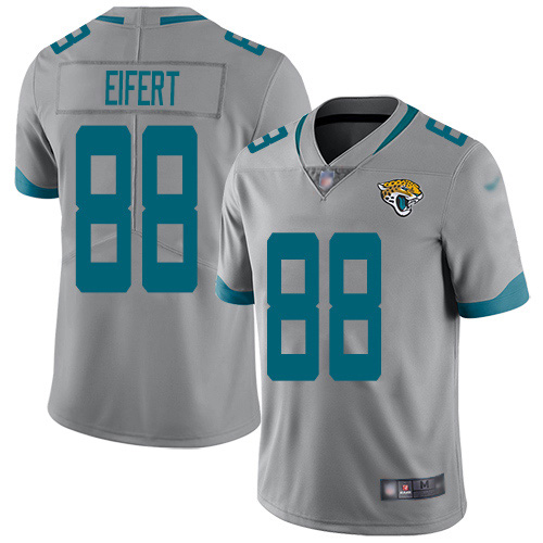 Nike Jaguars #88 Tyler Eifert Silver Men's Stitched NFL Limited Inverted Legend Jersey Nike Jaguars #88 Tyler Eifert Silver Men's Stitched NFL Limited Inverted Legend Jersey