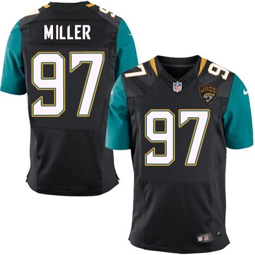 Nike Jaguars #97 Roy Miller Black Alternate Men's Stitched NFL Elite Jersey Nike Jaguars #97 Roy Miller Black Alternate Men's Stitched NFL Elite Jersey