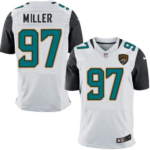 Nike Jaguars #97 Roy Miller White Men's Stitched NFL Elite Jersey Nike Jaguars #97 Roy Miller White Men's Stitched NFL Elite Jersey