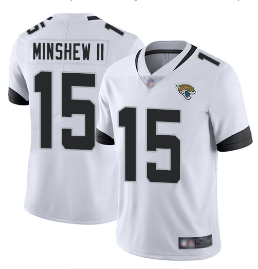 Nike Jaguars 15 Gardner Minshew II White Vapor Untouchable Limited Jersey Nike Jaguars 15 Gardner Minshew II White Vapor Untouchable Limited Jersey