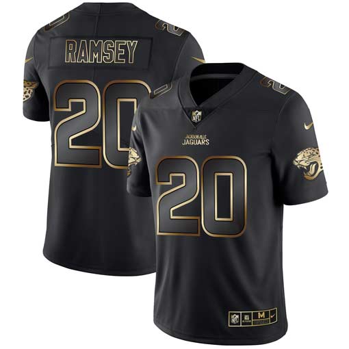 Nike Jaguars 20 Jalen Ramsey Black Gold Vapor Untouchable Limited Jersey Nike Jaguars 20 Jalen Ramsey Black Gold Vapor Untouchable Limited Jersey