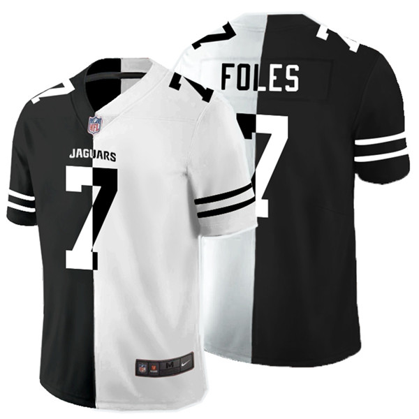 Nike Jaguars 7 Nick Foles Black And White Split Vapor Untouchable Limited Jersey Nike Jaguars 7 Nick Foles Black And White Split Vapor Untouchable Limited Jersey
