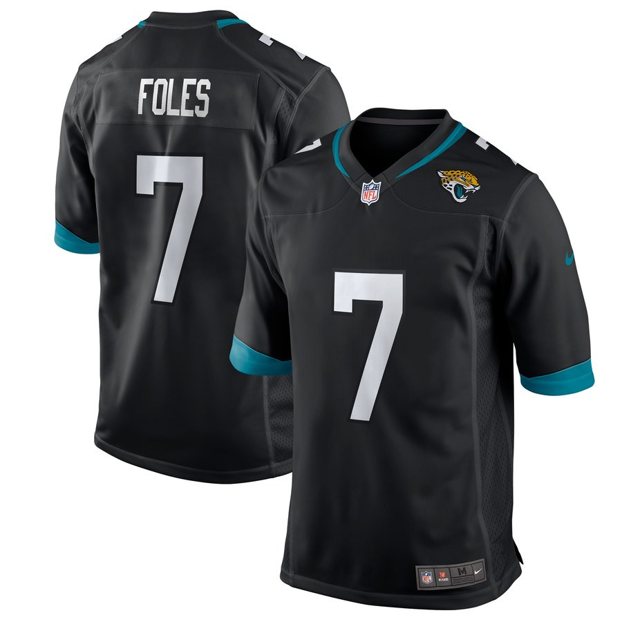 Nike Jaguars 7 Nick Foles Black Game Jersey Nike Jaguars 7 Nick Foles Black Game Jersey
