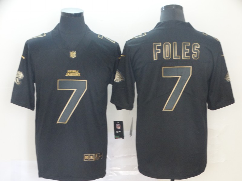Nike Jaguars 7 Nick Foles Black Gold Vapor Untouchable Limited Jersey Nike Jaguars 7 Nick Foles Black Gold Vapor Untouchable Limited Jersey