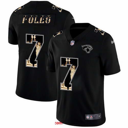 Nike Jaguars 7 Nick Foles Black Statue Of Liberty Limited Jersey Nike Jaguars 7 Nick Foles Black Statue Of Liberty Limited Jersey