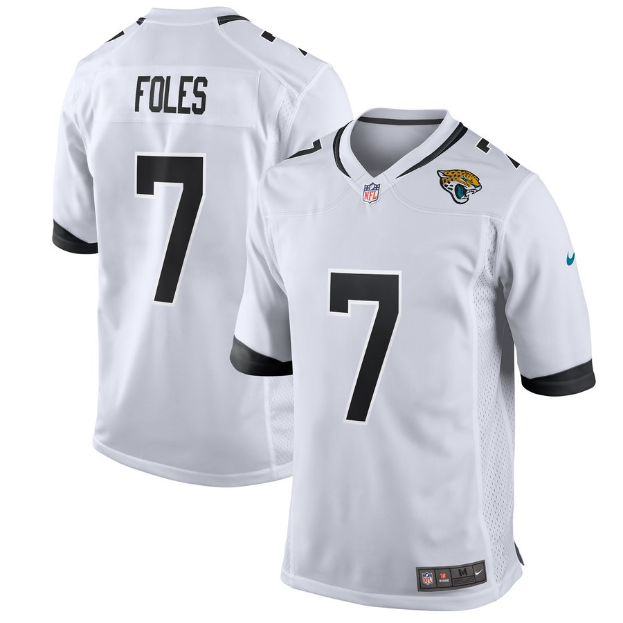 Nike Jaguars 7 Nick Foles White Game Jersey Nike Jaguars 7 Nick Foles White Game Jersey