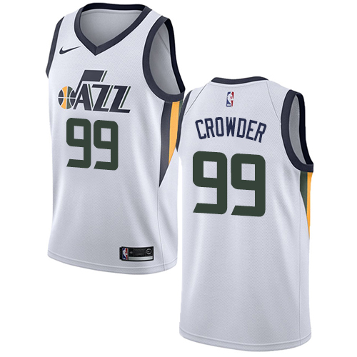 Nike Jazz #99 Jae Crowder White NBA Swingman Association Edition Jersey Nike Jazz #99 Jae Crowder White NBA Swingman Association Edition Jersey