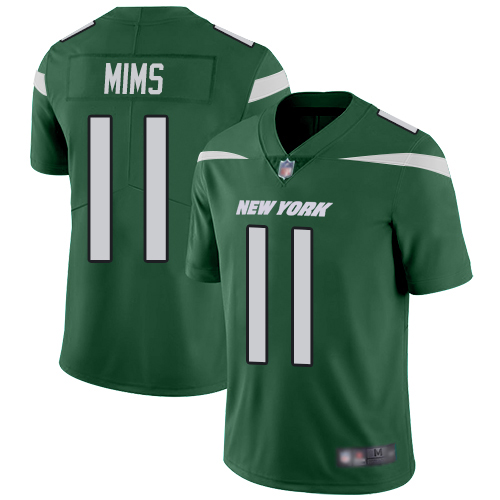 Nike Jets #11 Denzel Mim Green Team Color Men's Stitched NFL Vapor Untouchable Limited Jersey Nike Jets #11 Denzel Mim Green Team Color Men's Stitched NFL Vapor Untouchable Limited Jersey