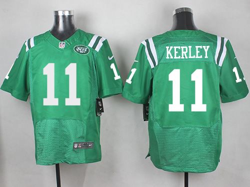 Nike Jets #11 Jeremy Kerley Green Men's Stitched NFL Elite Rush jerseys