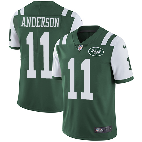 Nike Jets #11 Robby Anderson Green Team Color Men's Stitched NFL Vapor Untouchable Limited Jersey Nike Jets #11 Robby Anderson Green Team Color Men's Stitched NFL Vapor Untouchable Limited Jersey