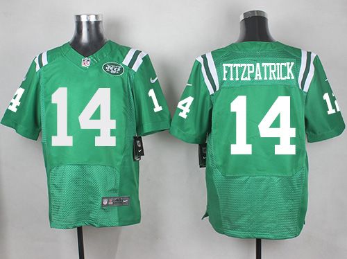 Nike Jets #14 Ryan Fitzpatrick Green Men's Stitched NFL Elite Rush jerseys