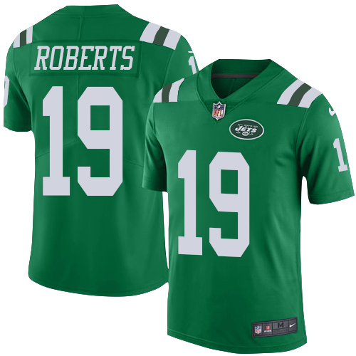 Nike Jets #19 Andre Roberts Green Men's Stitched NFL Limited Rush Jersey Nike Jets #19 Andre Roberts Green Men's Stitched NFL Limited Rush Jersey