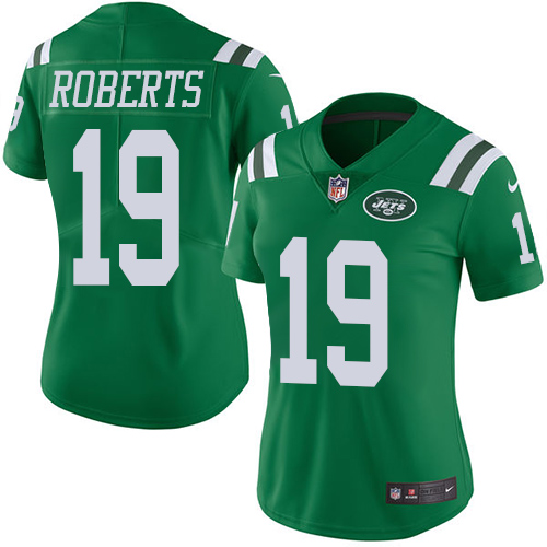Nike Jets #19 Andre Roberts Green Women's Stitched NFL Limited Rush Jersey Nike Jets #19 Andre Roberts Green Women's Stitched NFL Limited Rush Jersey