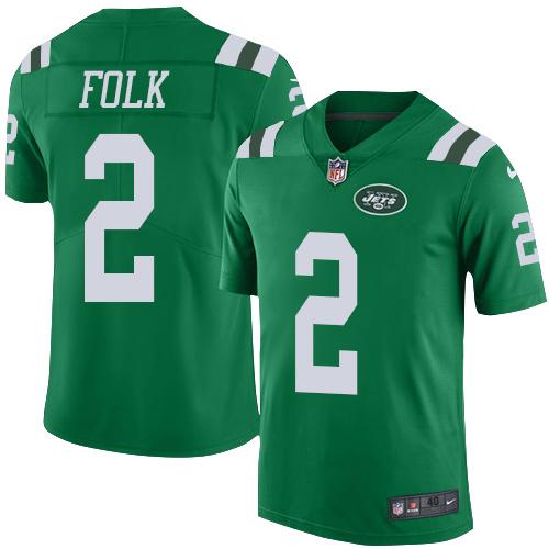 Nike Jets #2 Nick Folk Green Men's Stitched NFL Elite Rush Jersey Nike Jets #2 Nick Folk Green Men's Stitched NFL Elite Rush Jersey