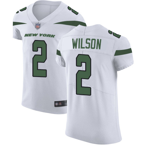 Nike Jets #2 Zach Wilson White Men's Stitched NFL New Elite Jersey Nike Jets #2 Zach Wilson White Men's Stitched NFL New Elite Jersey