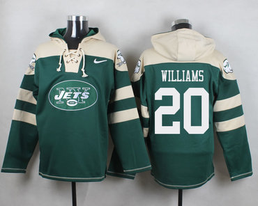 Nike Jets #20 Marcus Williams Green Player Pullover NFL Hoodie Nike Jets #20 Marcus Williams Green Player Pullover NFL Hoodie