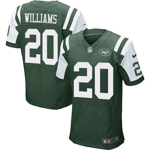 Nike Jets #20 Marcus Williams Green Team Color Men's Stitched NFL Elite Jersey Nike Jets #20 Marcus Williams Green Team Color Men's Stitched NFL Elite Jersey