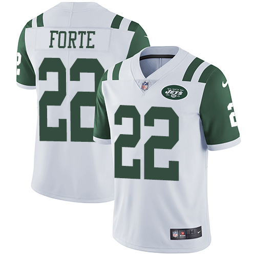 Nike Jets #22 Matt Forte White Men's Stitched NFL Vapor Untouchable Limited Jersey Nike Jets #22 Matt Forte White Men's Stitched NFL Vapor Untouchable Limited Jersey